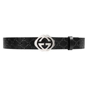 Thắt Lưng Gucci Ssima Belt With Square G Màu Đen Bản 3.8cm Size 85 - Duy Hoang
