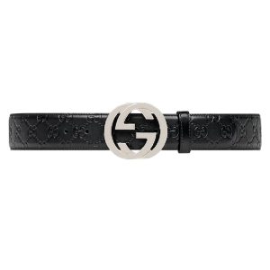 Thắt Lưng Nam Gucci Signature Leather Belt ‘Black’ 411924-CWC1N-1000 Màu Đen Size 85 - Duy Hoang