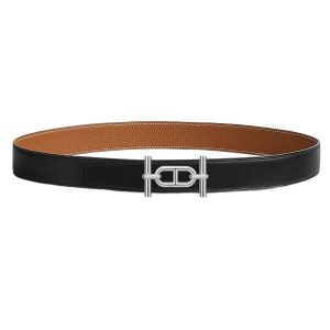 Thắt Lưng Nam Hermès Ancre Belt Buckle & Reversible Leather Strap 32mm Màu Đen Nâu Size 85 - Duy Hoang