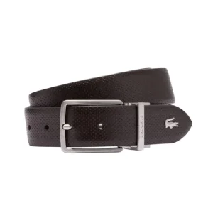 Thắt Lưng Nam Lacoste Reversible Leather Belt RC4097 M84 Hai Mặt Màu Nâu/Đen Size 110 - Duy Hoang
