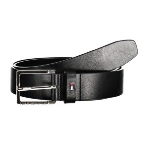 Thắt Lưng Tommy Hilfiger Black Leather Belt AM0AM11461_NEBDS Màu Đen Size 90 - Duy Hoang