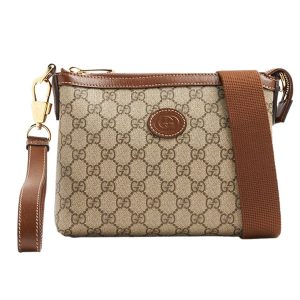Túi Cầm Tay Gucci GG Canvas Messenger Bag 76002192THG 8563 Màu Beige - Duy Hoang