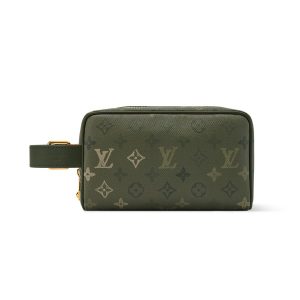 Túi Cầm Tay Nam Gucci Locker Dopp Kit M26963 Màu Xanh - Duy Hoang