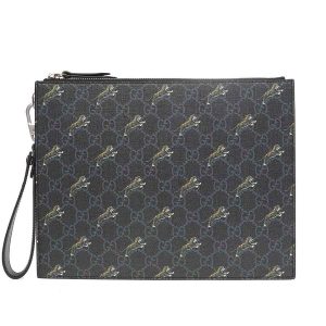 Túi Cầm Tay Nam Gucci Tiger Motif Clutch Màu Đen Họa Tiết - Duy Hoang
