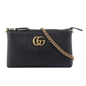 Túi Cầm Tay Nữ Gucci GG Marmont Cellarius Shoulder/ Crossbody Clutch Bag Black 779795 Màu Đen - Duy Hoang