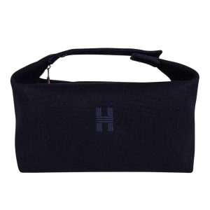 Túi Cầm Tay Nữ Hermès Bride A Brac Case Size PM Màu Xanh Navy - Duy Hoang
