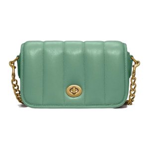 Túi Đeo Chéo Coach Dinky 18 With Quilting C3843 Màu Xanh Green - Duy Hoang