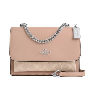 Túi Đeo Chéo Nữ Coach Klare Crossbody Bag In Signature Canvas CV978 Màu Hồng Nhạt - Duy Hoang