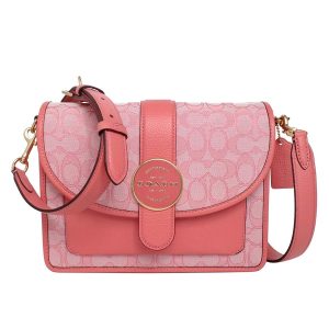 Túi Đeo Chéo Coach Lonnie Crossbody In Signature Jacquard C8307 Màu Hồng - Duy Hoang