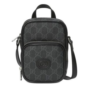 Túi Đeo Chéo Gucci Interlocking Mini Bag Shoulder 672952 Màu Đen - Duy Hoang
