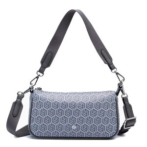 Túi Đeo Chéo Lyn Zoll Infinite Zip Pouch Crossbody Bag - Printed Grey L26CBWA183 Màu Xám - Duy Hoang