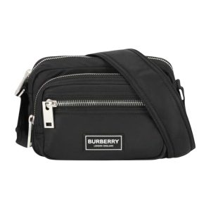 Túi Đeo Chéo Nam Burberry Black Nylon Zipper Crossbody Bag 80905701 Màu Đen - Duy Hoang