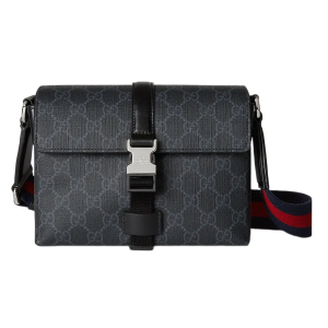 Túi Đeo Chéo Nam Gucci GG Super Mini Bag 816953FAD8C Màu Đen - Duy Hoang