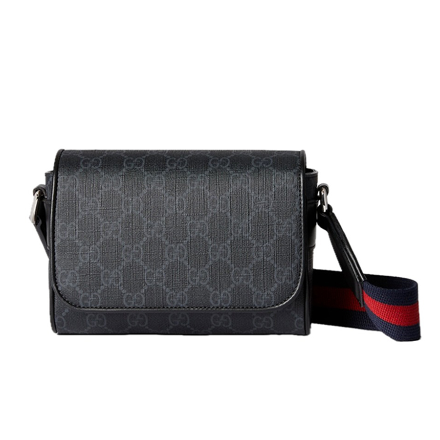 Túi Đeo Chéo Nam Gucci GG Super Mini Bag Black 791741-FADJA-1042 Màu Đen Xám - Duy Hoang