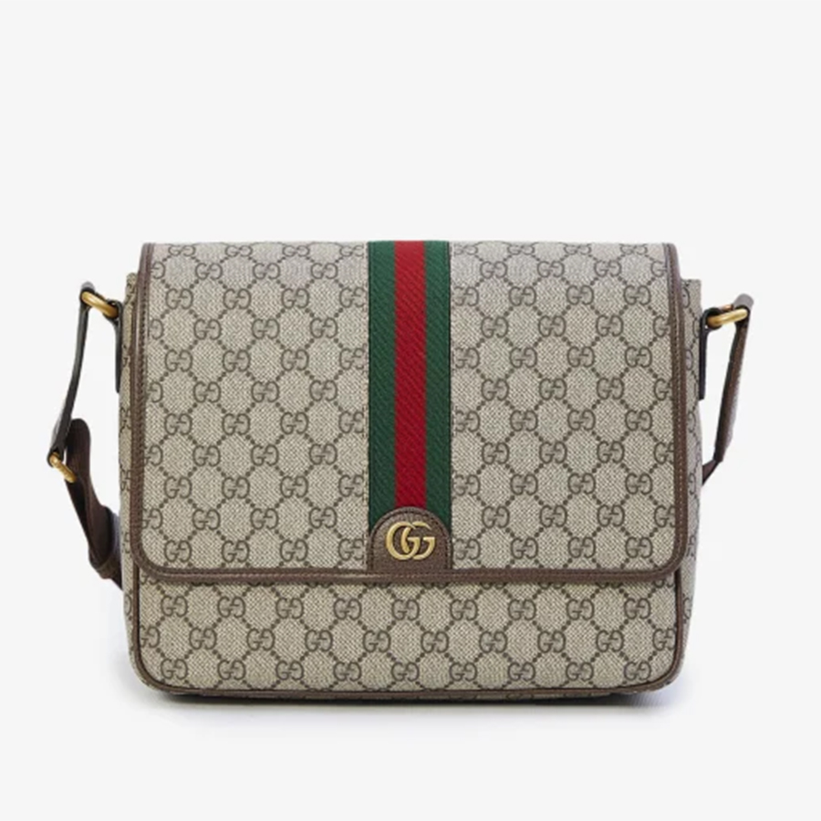 Túi Đeo Chéo Nam Gucci Medium Ophidia Crossbody Bag Màu Be - Duy Hoang
