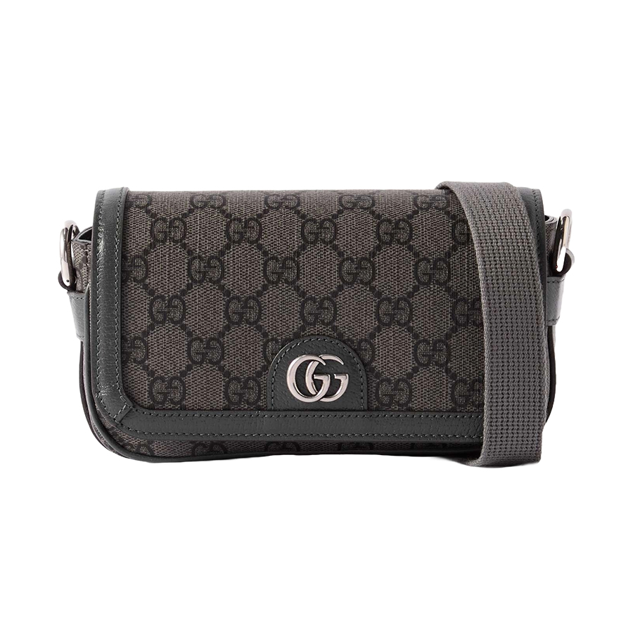 Túi Đeo Chéo Nam Gucci Ophidia Mini Monogrammed Messenger Bag Màu Xám - Duy Hoang