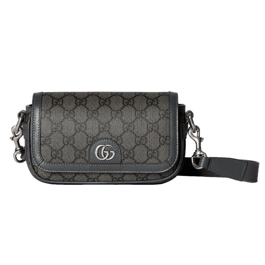 Túi Đeo Chéo Nam Gucci Ophidia Super Mini Shoulder Bag Grey 795466-2ZGMN-1244 Màu Xám Đậm - Duy Hoang