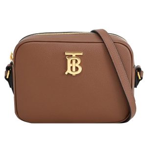 Túi Đeo Chéo Nữ Burberry Metal Logo Calfskin Crossbody Bag Màu Nâu - Duy Hoang