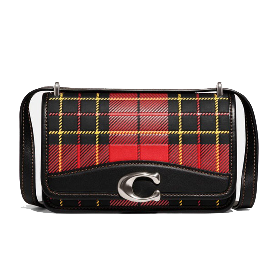 Túi Đeo Chéo Nữ Coach Bandit Crossbody With Plaid Print CG178 Màu Đen Đỏ - Duy Hoang