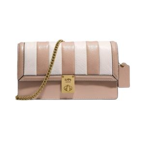 Túi Đeo Chéo Nữ Coach Hutton Clutch With Colorblock Quilting 856 Màu Be - Duy Hoang