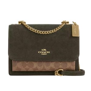 Túi Đeo Chéo Nữ Coach Klare Crossbody Bag In Signature Canvas CCC70 Im/Army Green/Tan Màu Xanh - Duy Hoang