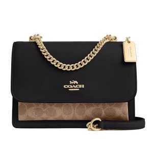 Túi Đeo Chéo Nữ Coach Klare Crossbody Bag In Signature Canvas CV978 Màu Đen/Nâu - Duy Hoang