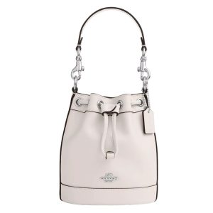 Túi Đeo Chéo Nữ Coach Mini Bucket Bag In Signature CR144 Màu Trắng - Duy Hoang