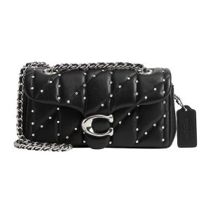 Túi Đeo Chéo Nữ Coach Tabby Mini Crystal Rivet Quilted Leather Crossbody Bag CY813 Màu Đen - Duy Hoang