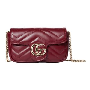 Túi Đeo Chéo Nữ Gucci GG Marmont In Rosso Ancora Red 476433-DTDHV-6207 Màu Đỏ - Duy Hoang