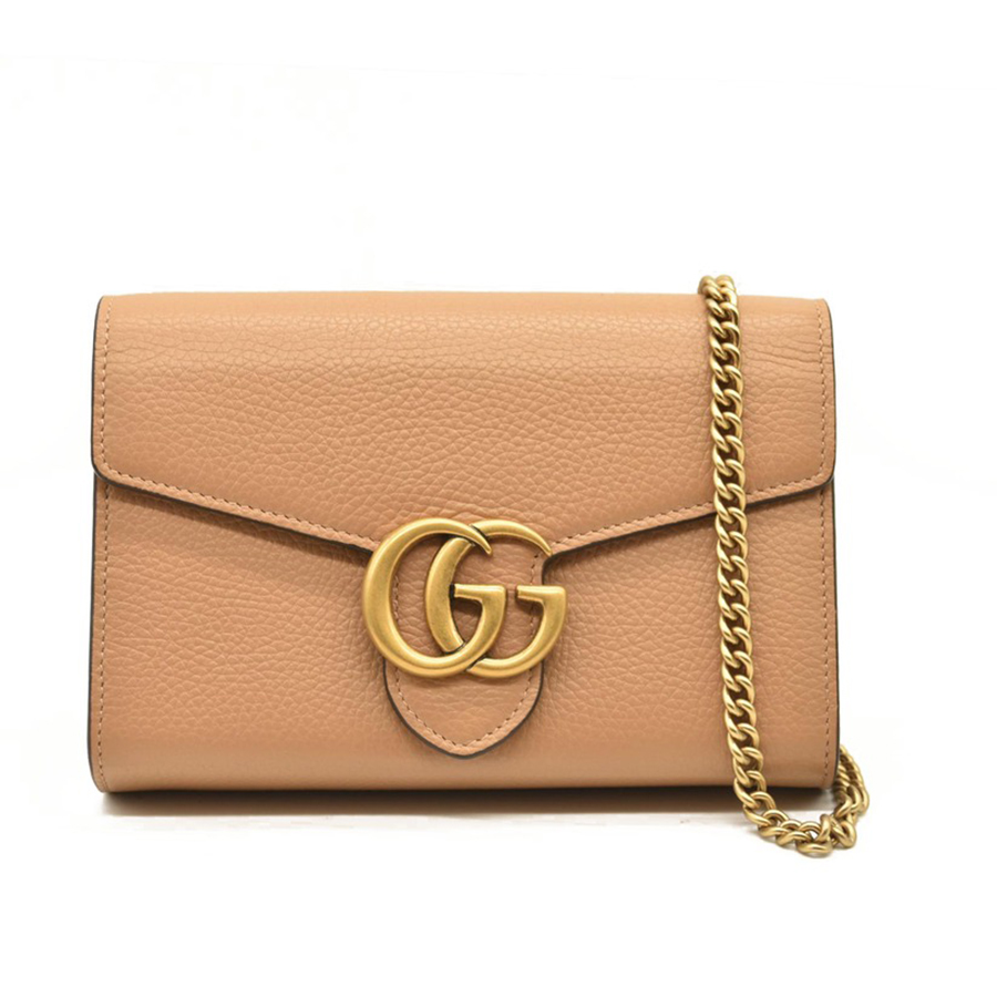 Túi Đeo Chéo Nữ Gucci GG Marmont Matelassé Mini Bag Màu Nâu - Duy Hoang