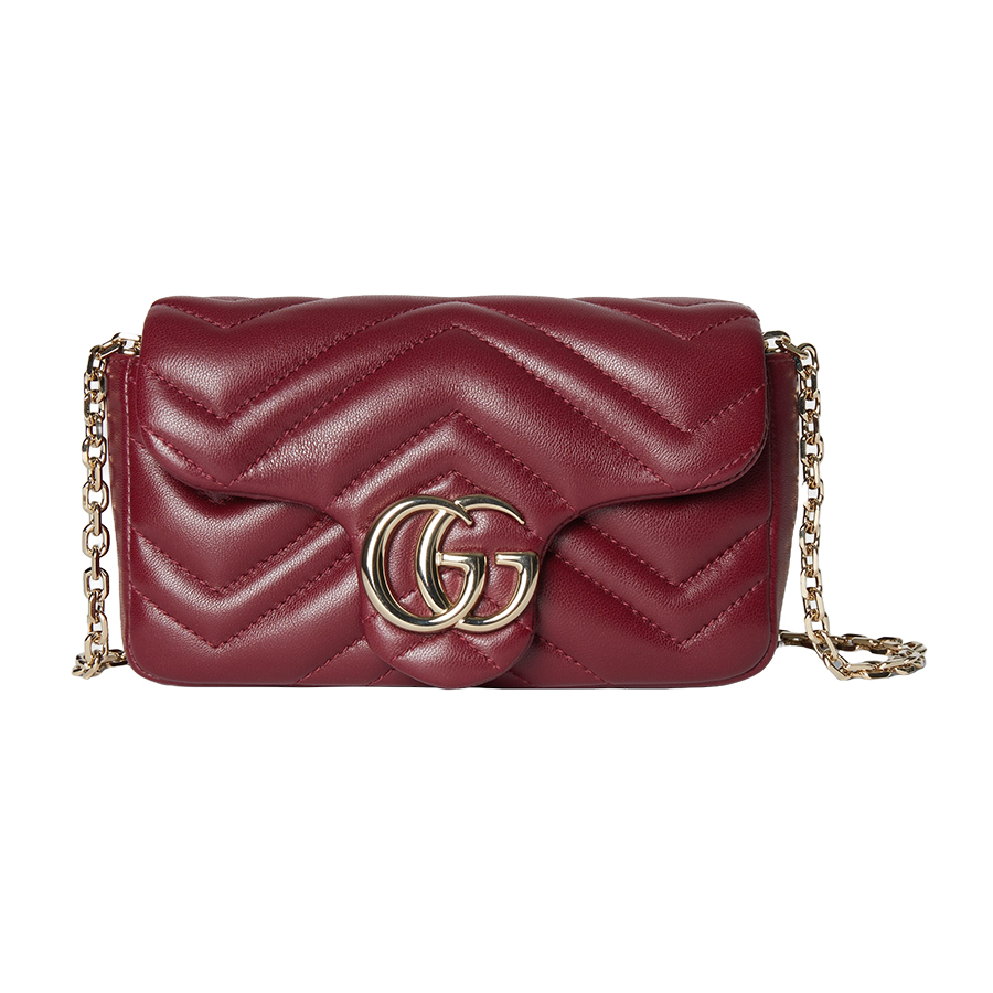 Túi Đeo Chéo Nữ Gucci GG Marmont Super Mini Shoulder Bag 841290 AAFAX 6207 Màu Đỏ - Duy Hoang