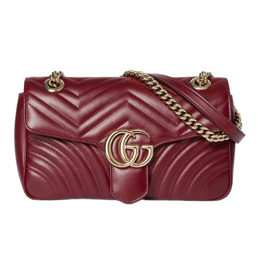 Túi Đeo Chéo Nữ Gucci GG Marmont Small Shoulder Bag 443497 AADPJ 6207 Màu Đỏ Đô - Duy Hoang