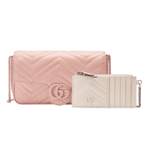 Túi Đeo Chéo Nữ Gucci GG Marmont Super Mini Bag 751526 AACX5 5945 Màu Hồng Phấn - Duy Hoang