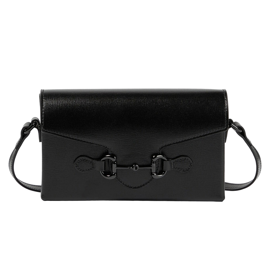 Túi Đeo Chéo Nữ Gucci Horsebit 1955 Mini Leather Bag Màu Đen - Duy Hoang