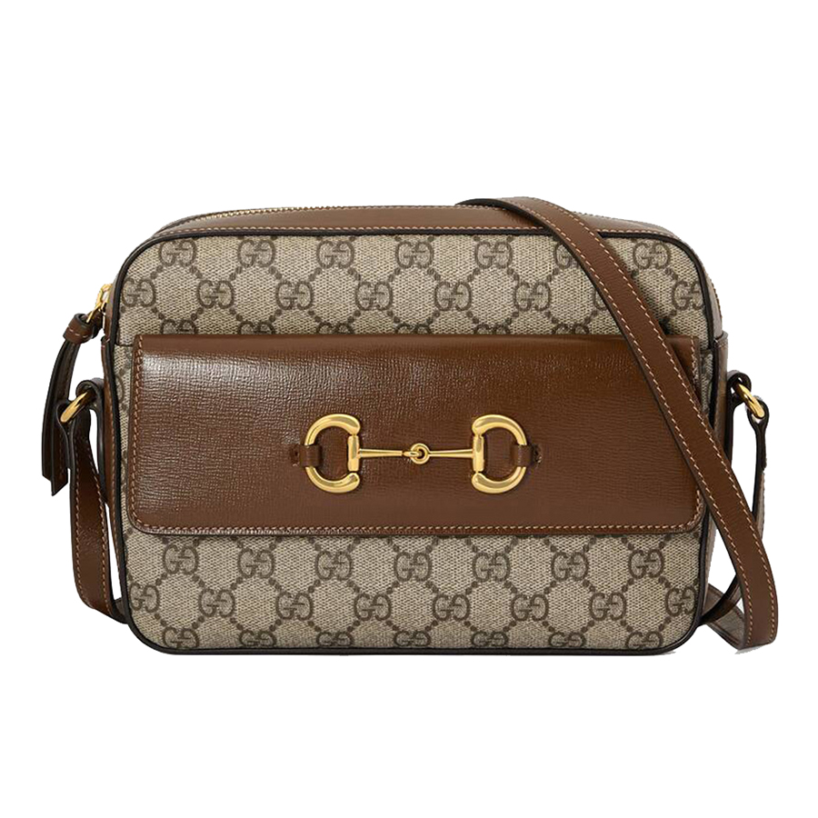 Túi Đeo Chéo Nữ Gucci Horsebit 1955 Small Shoulder Bag 645454 92TCG 8563 Màu Nâu - Duy Hoang