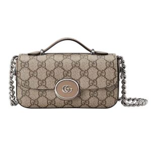 Túi Đeo Chéo Nữ Gucci  Petite GG Mini Bag Màu Be - Duy Hoang