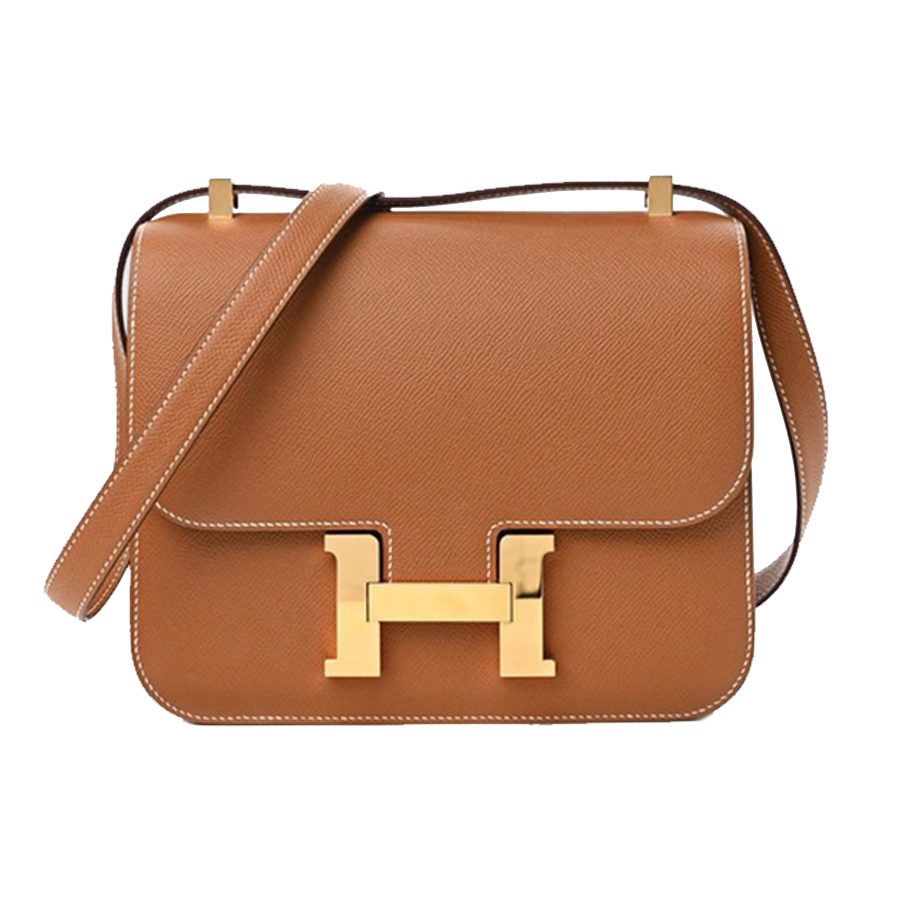 Túi Đeo Chéo Nữ Hermès Constance C18 Gold Crossbody Bag Màu Nâu - Duy Hoang