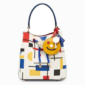 Túi Đeo Chéo Nữ Lyn Bucket Re-Edit Bauhaus Bucket Bag - Printed White L25FBWA064 Phối Màu - Duy Hoang