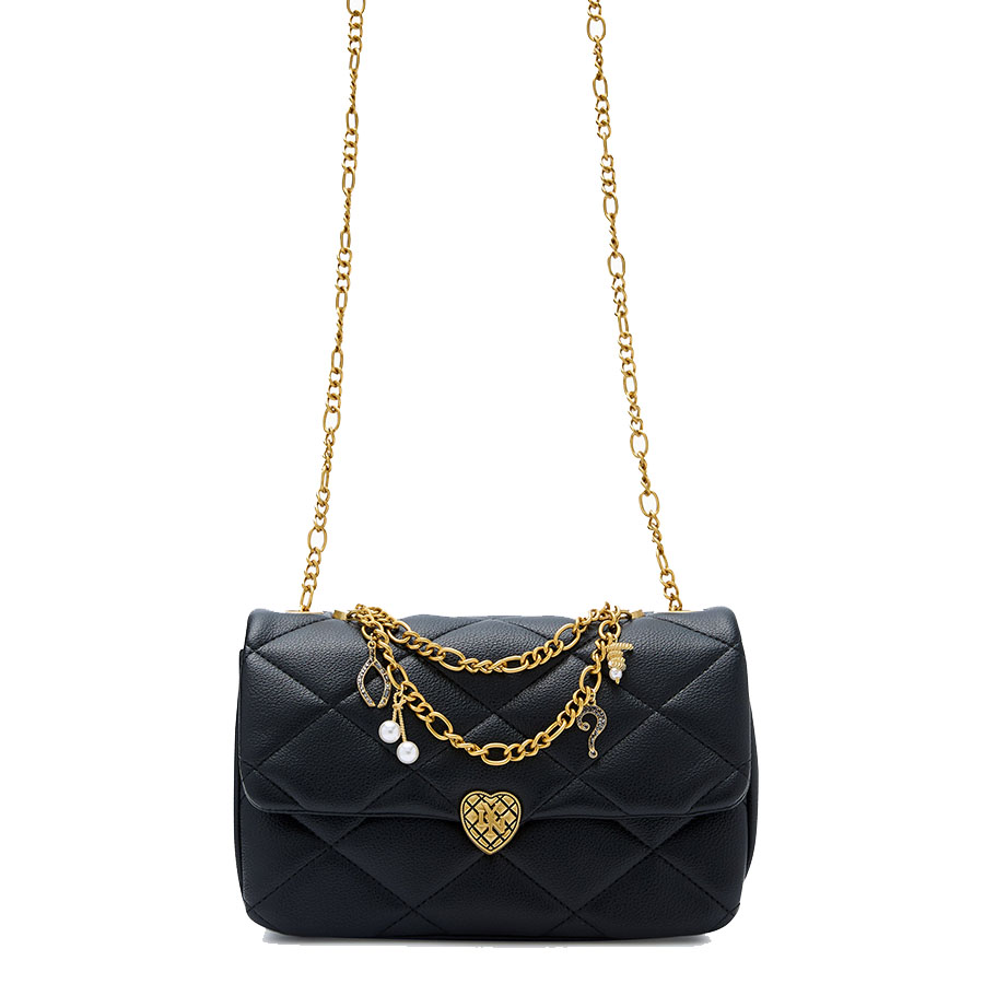 Túi Đeo Chéo Nữ Lyn Casey M Crossbody Bag - Black L26CBWA093 Màu Đen - Duy Hoang