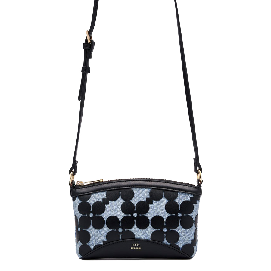 Túi Đeo Chéo Nữ Lyn Corey Mini Crossbody Bag - Blue Variation 2 L25FBWB009 Màu Xanh Đen - Duy Hoang