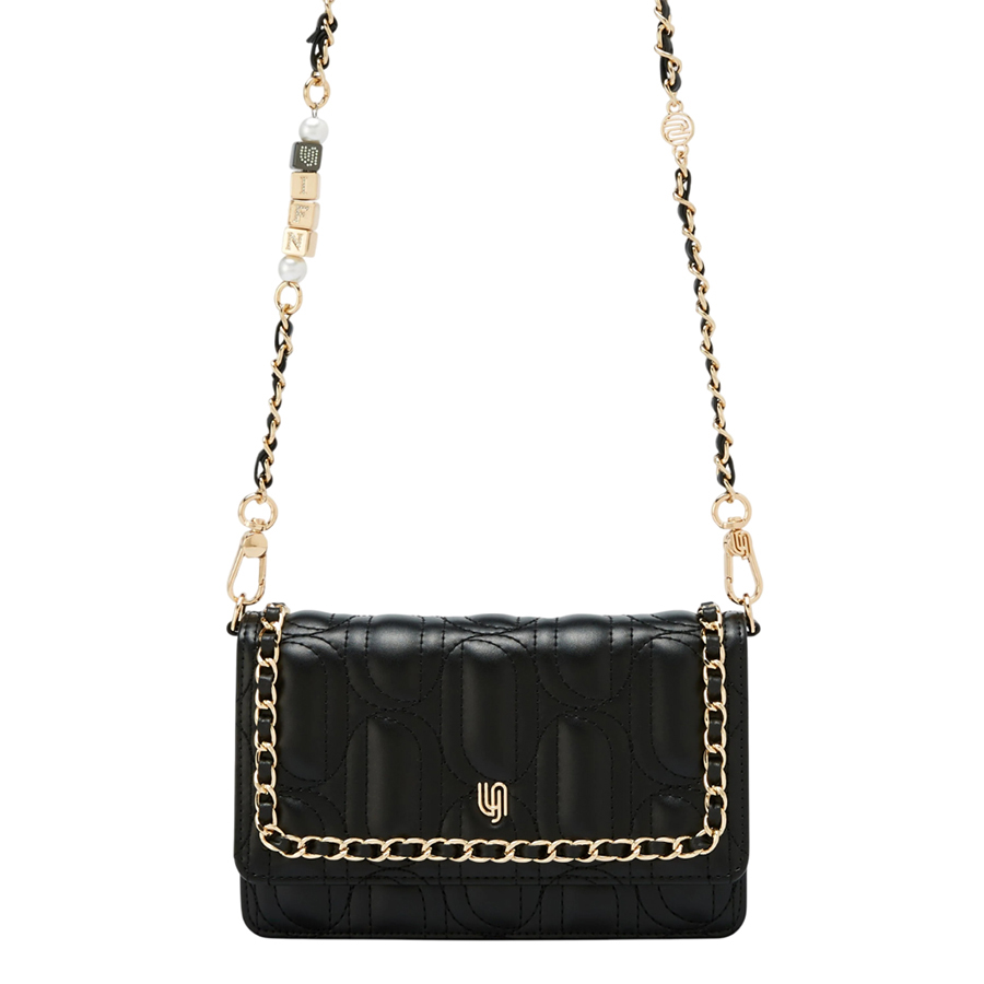 Túi Đeo Chéo Nữ Lyn Mika Infinite Mini Crossbody Bag Black LL25FBM032 Màu Đen - Duy Hoang