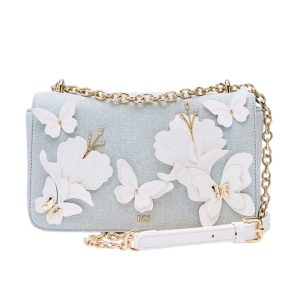 Túi Đeo Chéo Nữ Lyn Papier S Crossbody Bag Grey Variation 2 LL25CBS276 Màu Xám Xanh - Duy Hoang