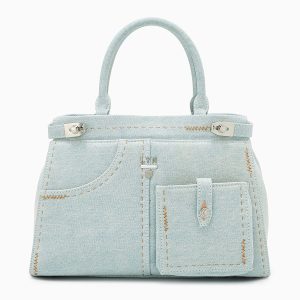Túi Đeo Chéo Nữ Lyn Re-Edit Stitched L Handbag - Light Blue L25FBWA062 Màu Xanh Blue - Duy Hoang
