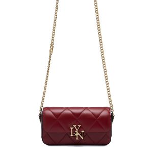 Túi Đeo Chéo Nữ Lyn Rexha Flap Phone Wallet On Chain - Dark Red LL24CWF039 Màu Đỏ - Duy Hoang