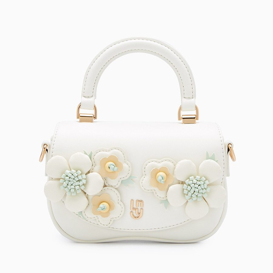 Túi Đeo Chéo Nữ Lyn Sanna Crossbody Bag - Ivory LL25FBT609 Màu Trắng Kem - Duy Hoang