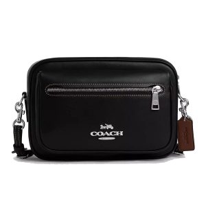 Túi Đeo Chéo Unisex Coach Elias Crossbody With Checkerboard Print CR309 Màu Đen - Duy Hoang