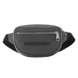 Túi Đeo Hông Burberry Logo Print Nylon Cannon Bum Bag Màu Xám - Duy Hoang