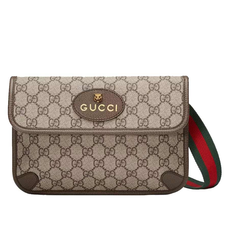 Túi Đeo Hông Nữ Gucci Vintage GG Supreme Belt Bag 493930 9C2VT 8745 Màu Be Nâu - Duy Hoang