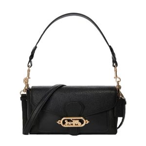 Túi Đeo Vai Coach F91105 Jade Shoulder Bag Black Màu Đen - Duy Hoang