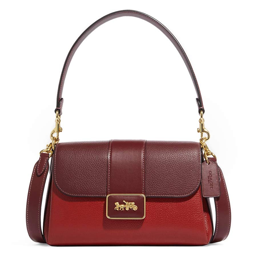 Túi Đeo Vai Coach Grace Shoulder Bag In Colorblock CC067 Màu Đỏ - Duy Hoang
